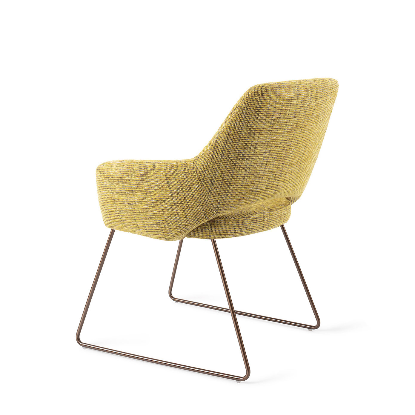 Jesper Home Eetkamerstoel 'Yanai' Slide Rose, kleur Lemon Lines