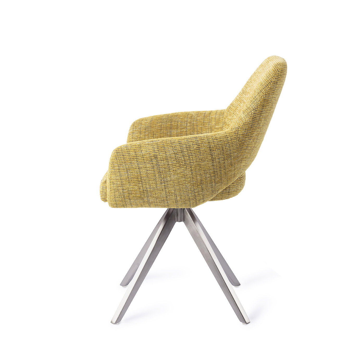 Jesper Home Eetkamerstoel 'Yanai' Turn Steel, kleur Lemon Lines