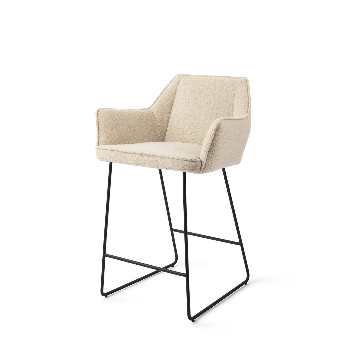 Jesper Home Barkruk 'Tome' Slide Black (zithoogte 66cm)