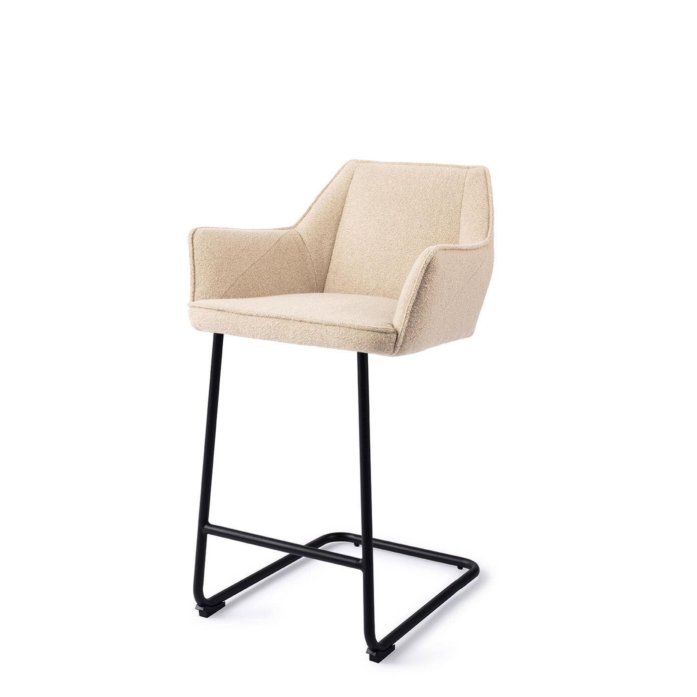 Jesper Home Barkruk 'Tome' Arch Black (zithoogte 67cm)