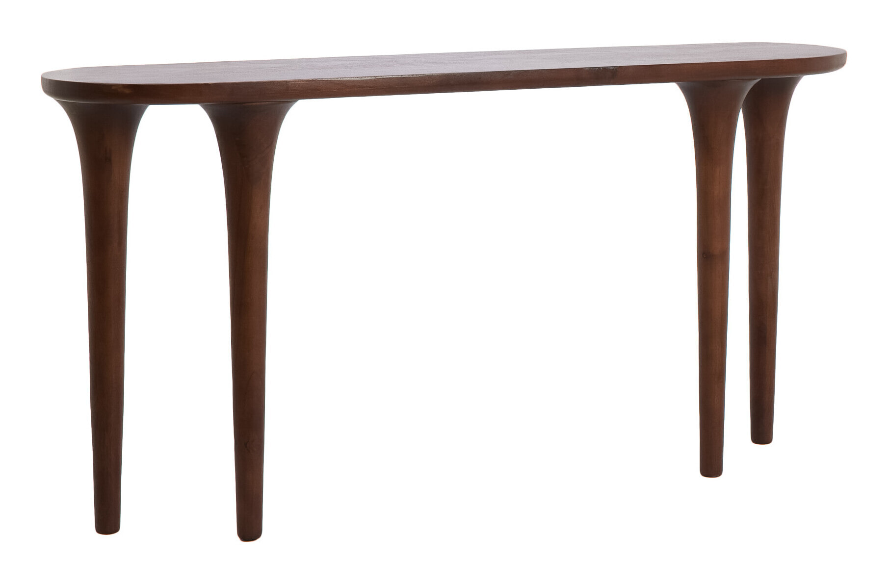 Light & Living Organische Sidetable Zali Acaciahout, 150cm - Donkerbruin