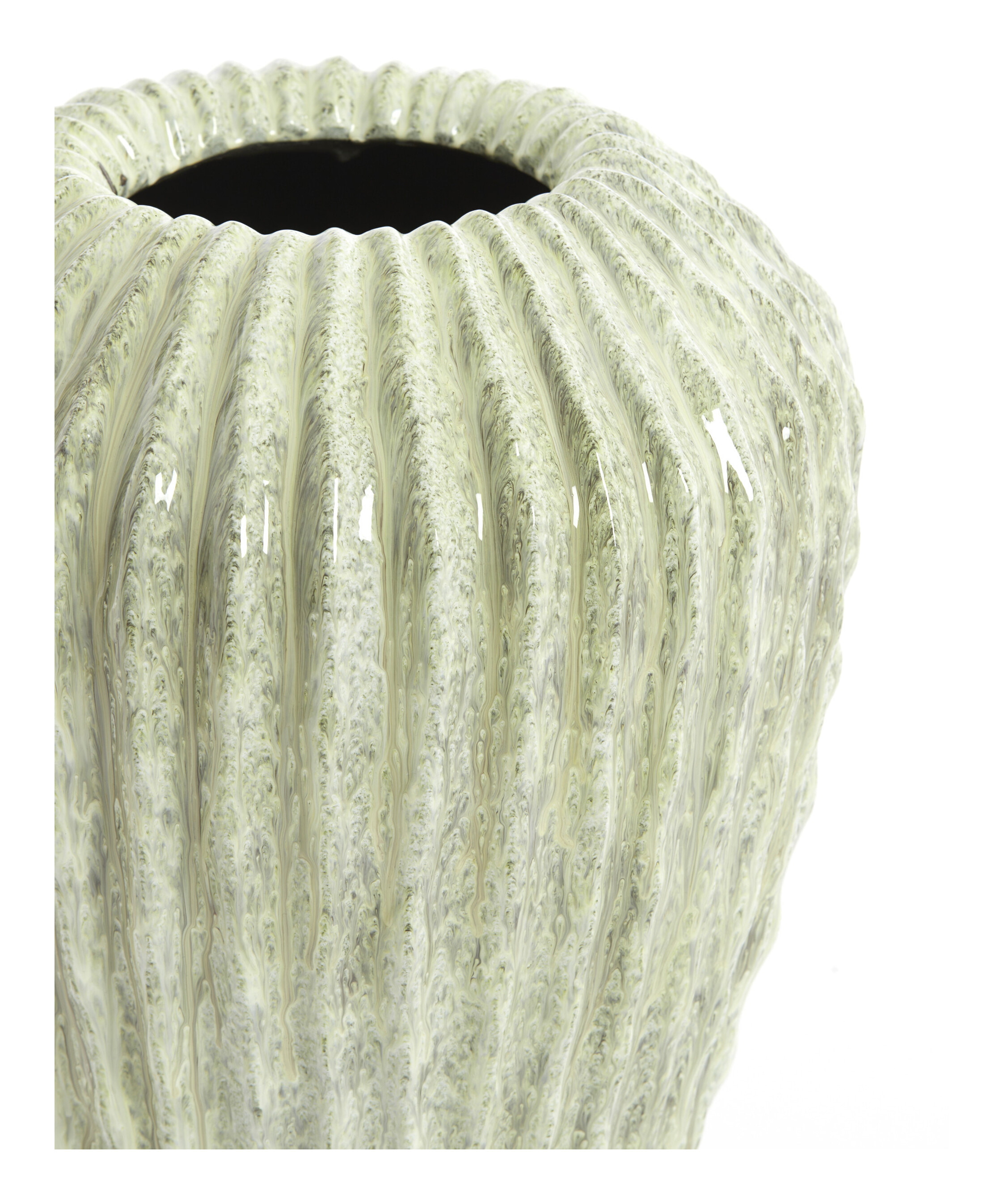 Light & Living Vaas 'Cacti' 37cm, kleur Mintgroen