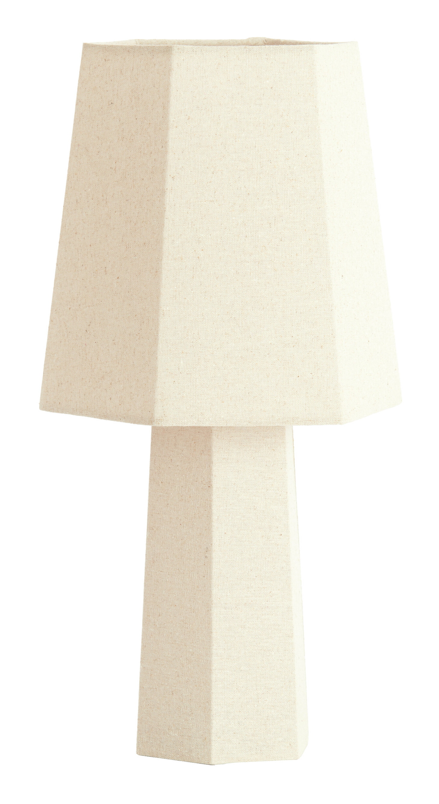 Light & Living Tafellamp Musabo Linnen, 49cm - Naturel - Rond