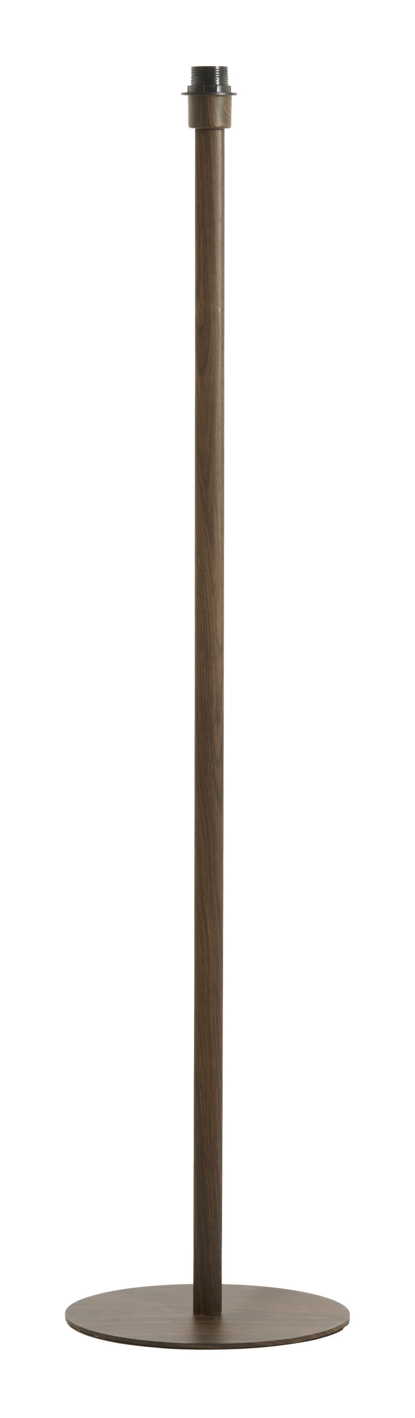 Light & Living Vloerlamp Cerini Metaal, 130cm - Donkerbruin (excl. kap) - Ovaal