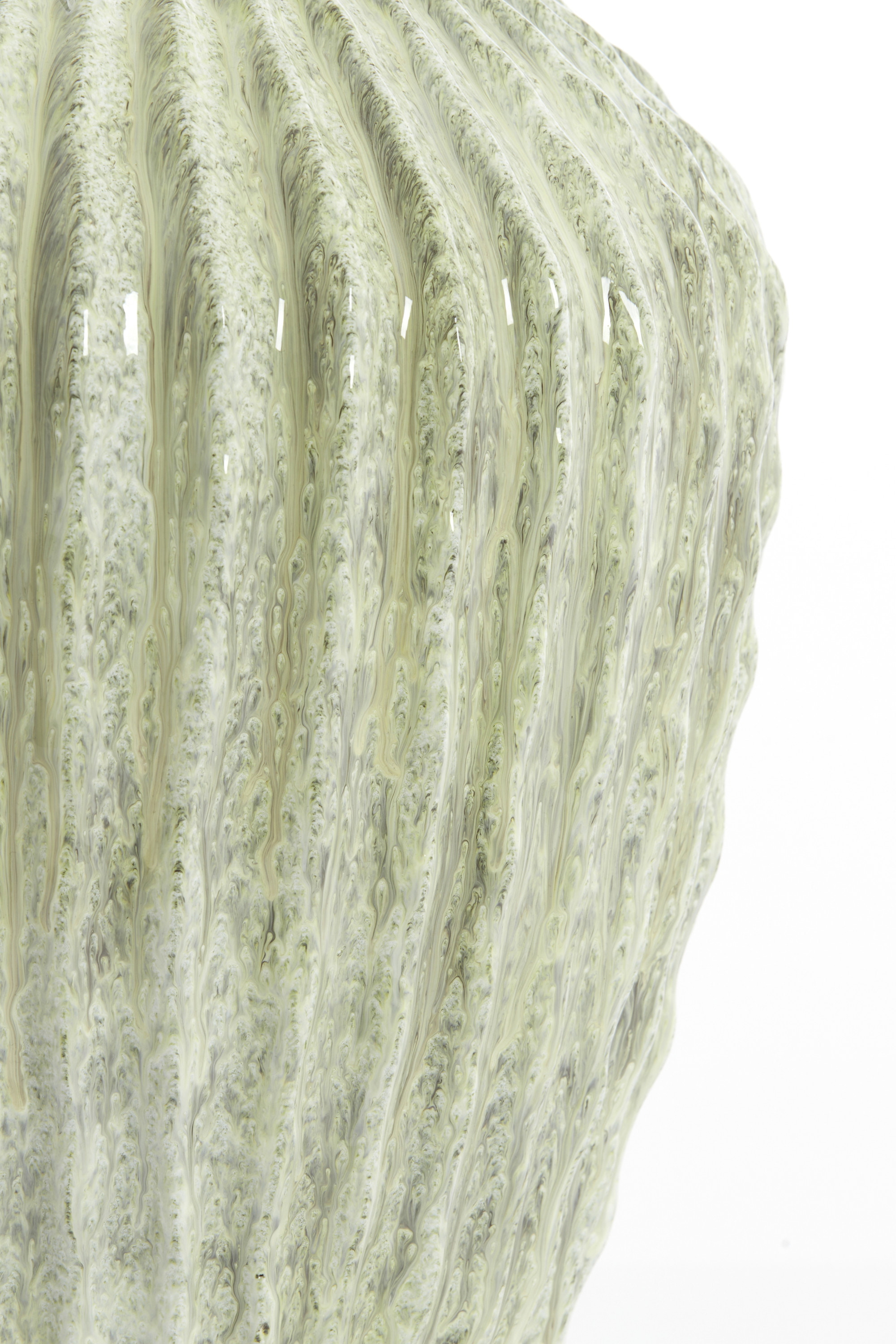 Light & Living Vaas 'Cacti' 37cm, kleur Mintgroen