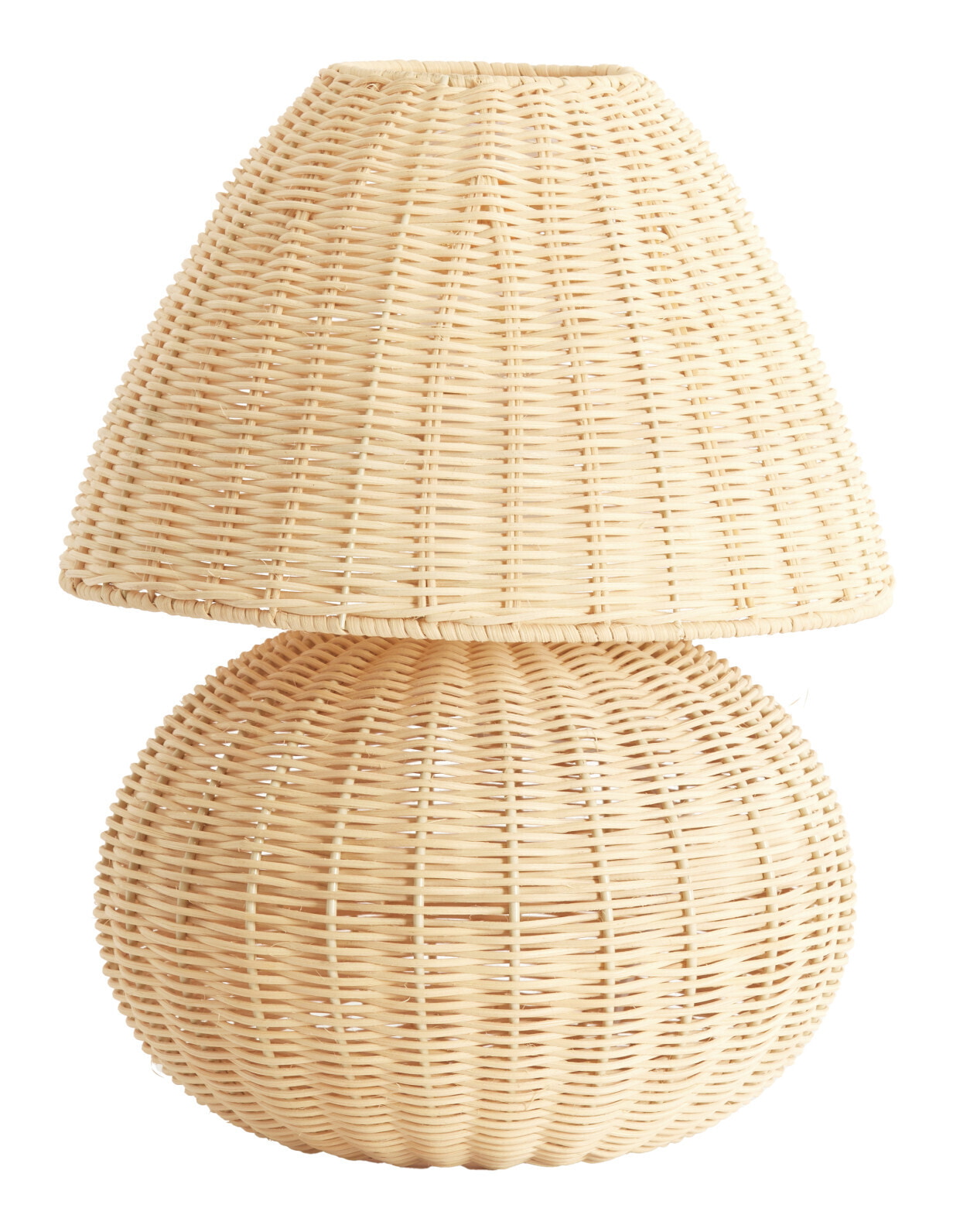 Light & Living Tafellamp Mavon Rotan, 35cm - Naturel - Rond