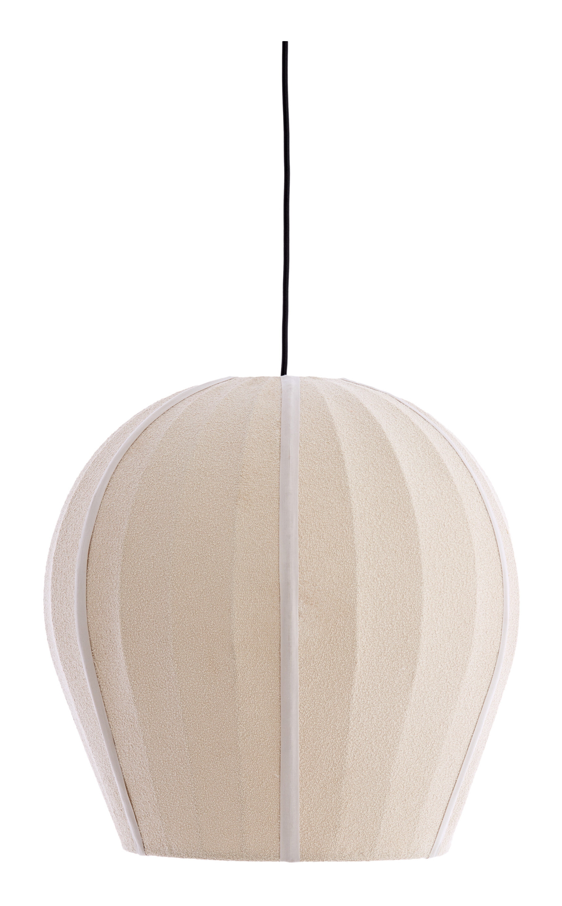 Light & Living Hanglamp Zagori Bouclé, Ø44cm - Zand - Rond