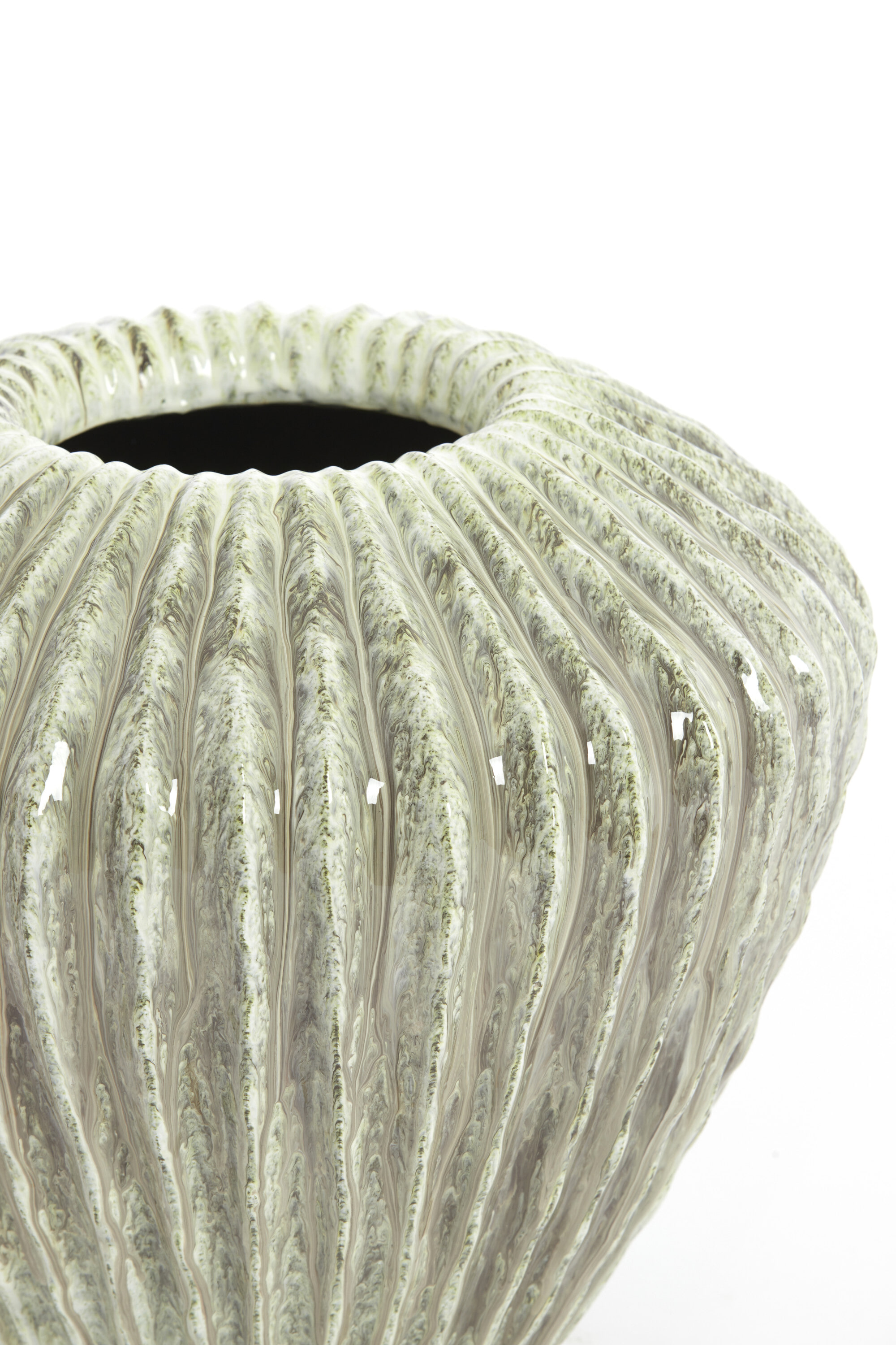 Light & Living Vaas 'Cacti' 28cm, kleur Mintgroen