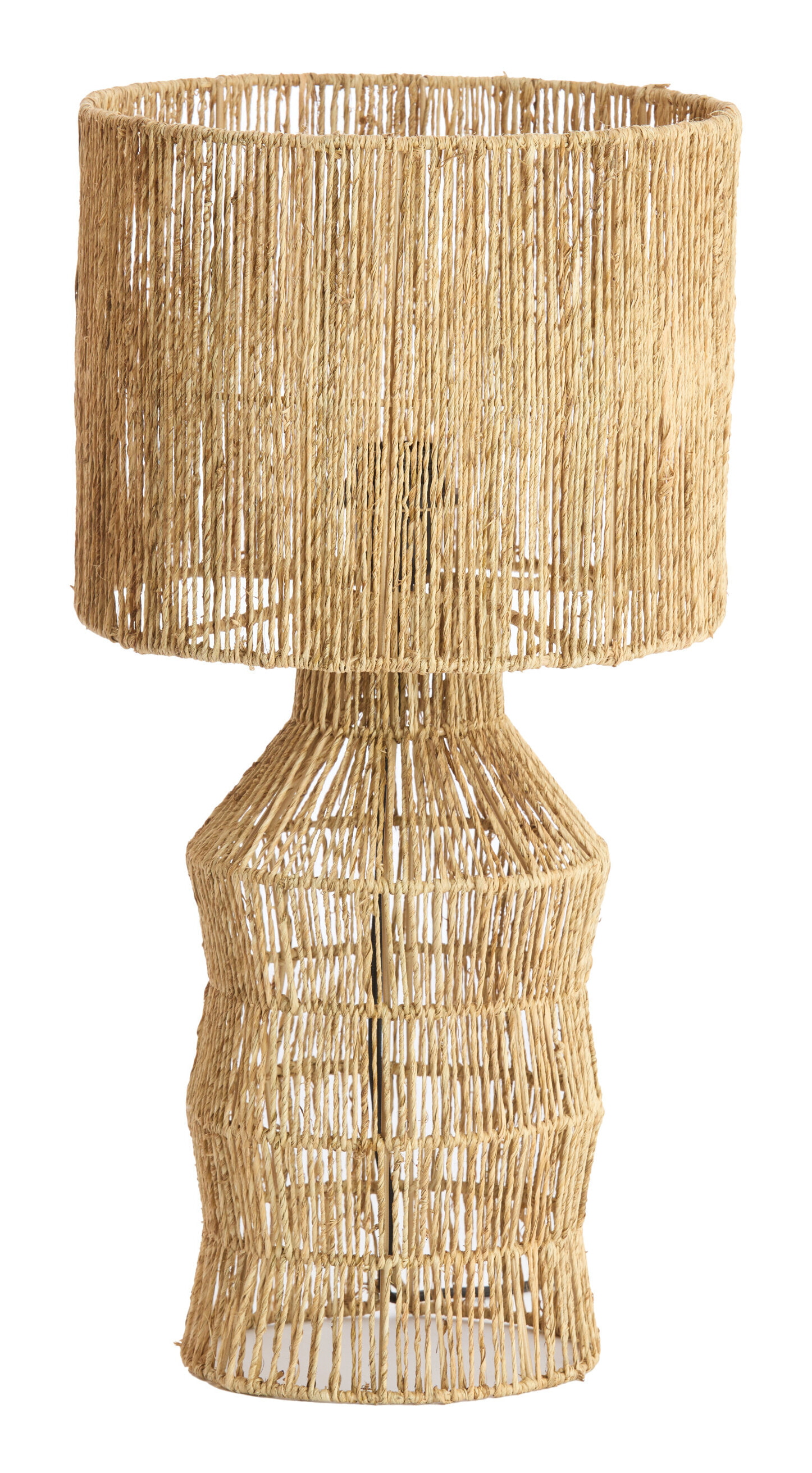 Light & Living Tafellamp Tidea Jute, 56cm - Naturel - Rond