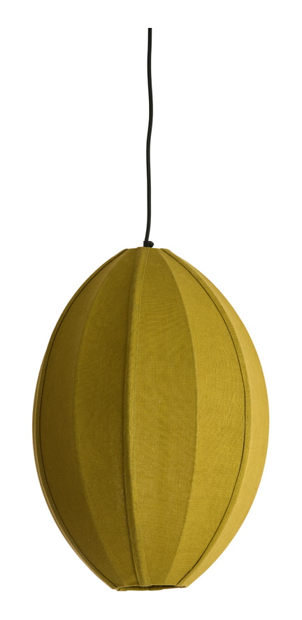 Light & Living Hanglamp Milatos Jute, Ø38cm - Olijfgroen - Rond