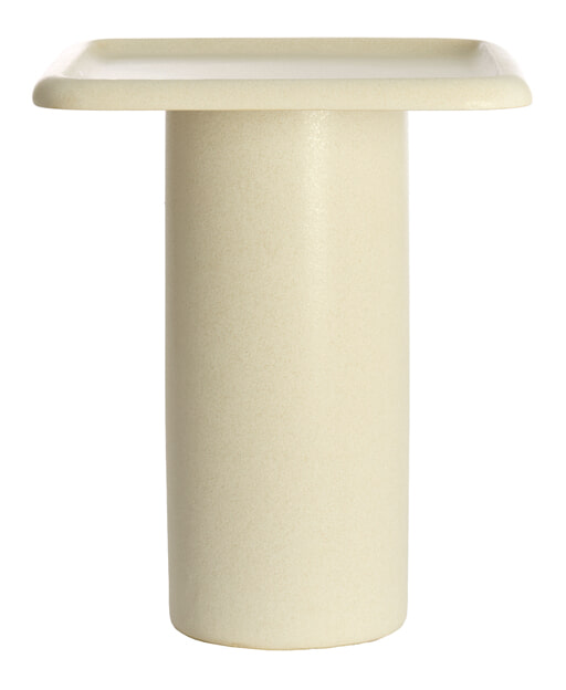 Light & Living Bijzettafel Luarca Keramiek, 45 x 45cm - Crème - Rond
