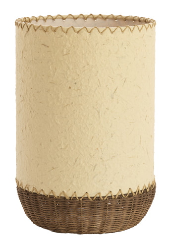 Light & Living Tafellamp Tio Papier en rotan, 36cm - Beige - Rond