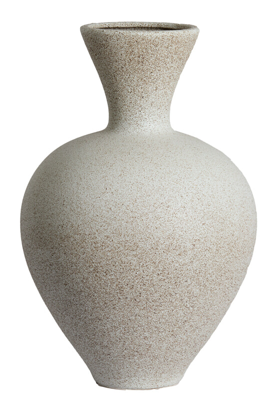 Light & Living Vaas Sulmona Keramiek, 48cm - Crème - Rond