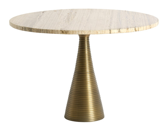 Light & Living Ronde Salontafel Bahia Travertin, Ø60cm - Zand