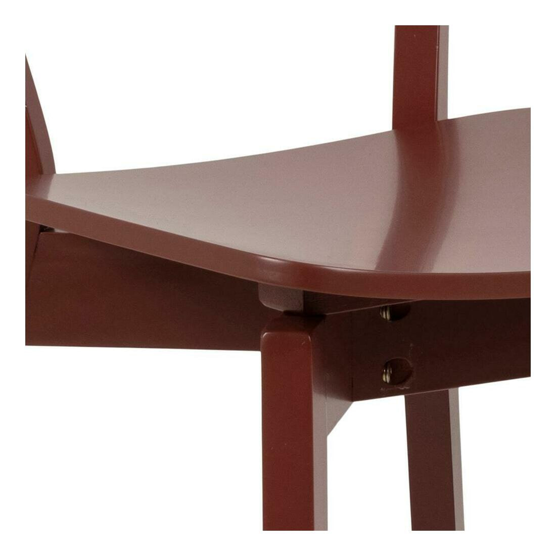 Bendt Houten Eetkamerstoel 'Torkil' kleur Terracotta