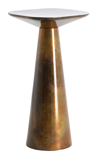 Light & Living Bijzettafel Abala 28 x 28cm - Koper/Brons - Rond