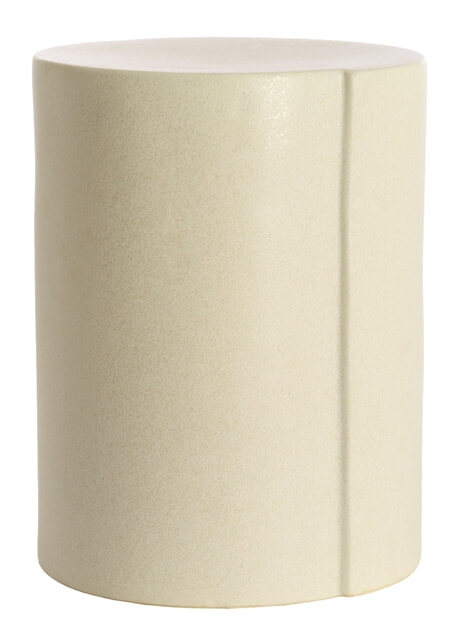Light & Living Ronde Bijzettafel Chulilla Keramiek, Ø33cm - Crème