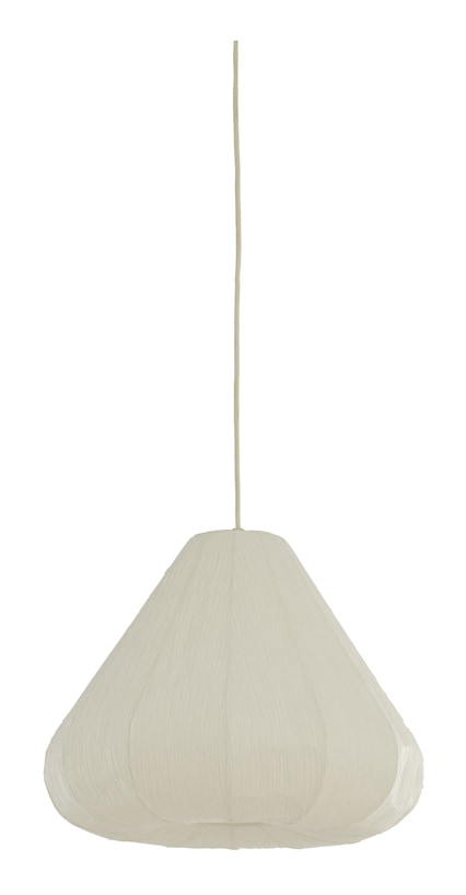 Light & Living Hanglamp Sarella Gevouwen papier, Ø45cm - Wit - Rond
