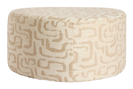 Light & Living Organische Poef Liberia 68 x 68cm - Beige/Zand