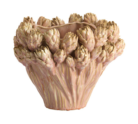Light & Living Vaas Fynara Keramiek, 20cm - Lichtroze - Rond