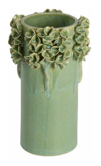 Light & Living Vaas Luserna Keramiek, 24cm - Mintgroen - Rond