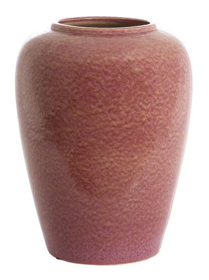 Light & Living Vaas Valeria Keramiek, 52cm - Donkerroze - Rond