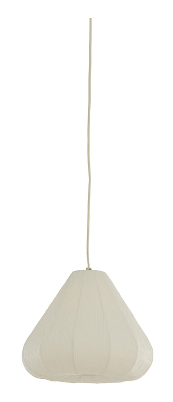 Light & Living Hanglamp Sarella Gevouwen papier, Ø35cm - Wit - Rond