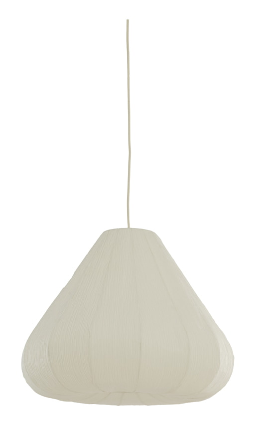 Light & Living Hanglamp Sarella Gevouwen papier, Ø57cm - Wit - Rond