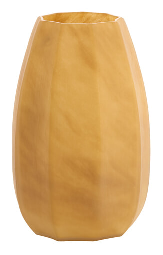 Light & Living Vaas Bradley Glas, 38cm - Karamel - Rond