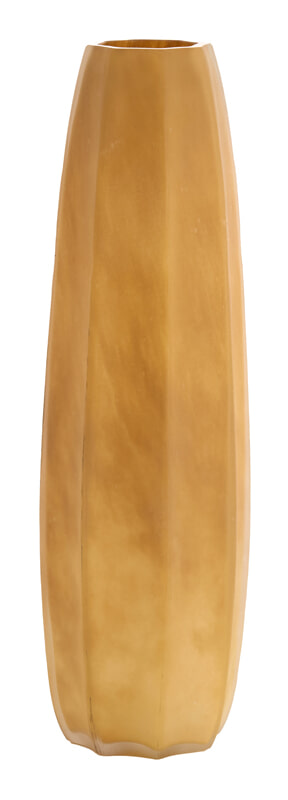Light & Living Vaas Bradley Glas, 60cm - Karamel - Rond
