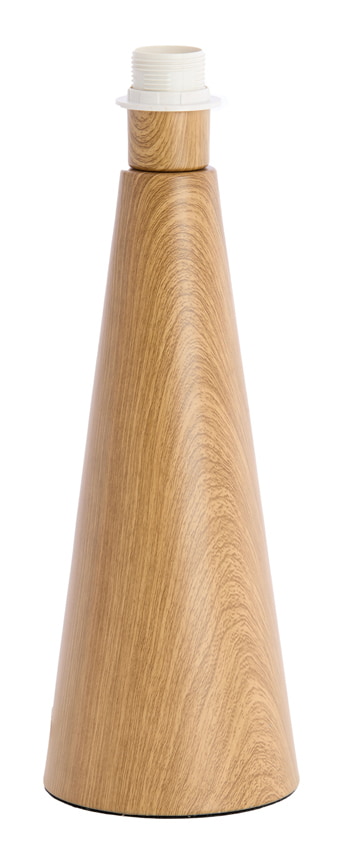 Light & Living Lampvoet Dinan Houtlook, 40cm - Naturel (excl. kap) - Rond