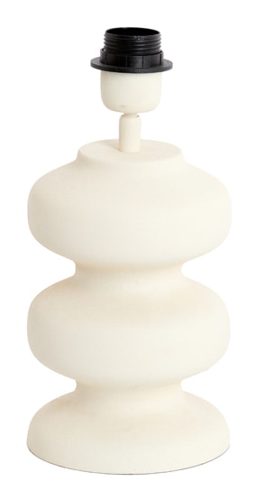 Light & Living Lampvoet Soroca 24cm - Mat Crème (excl. kap) - Organisch