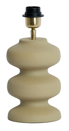 Light & Living Lampvoet Soroca 24cm - Mat Bruin/Grijs (excl. kap) - Rond