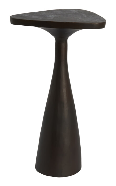 Light & Living Organische Bijzettafel Varoli 33 x 33cm - Mat Bruin-Brons