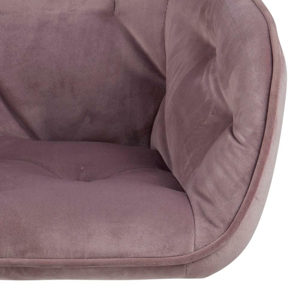 Bendt Bureaustoel 'Loren' Velvet, kleur Dusty Rose