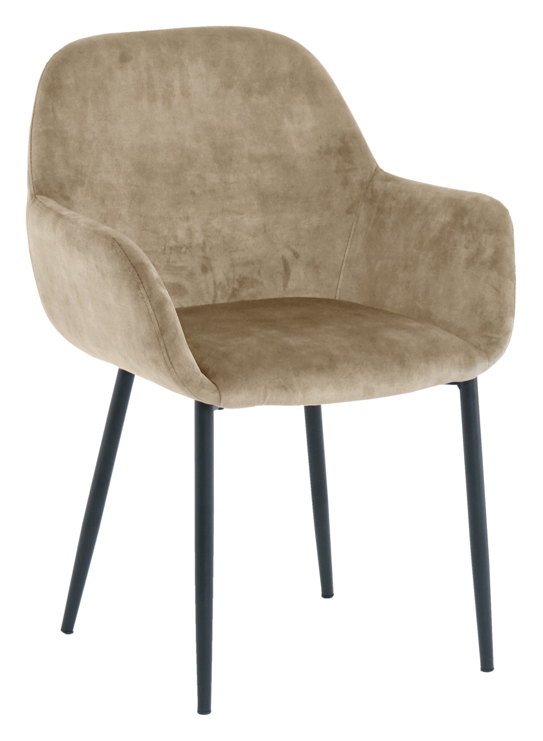 Artistiq Eetkamerstoel 'Linna' Velvet, kleur beige