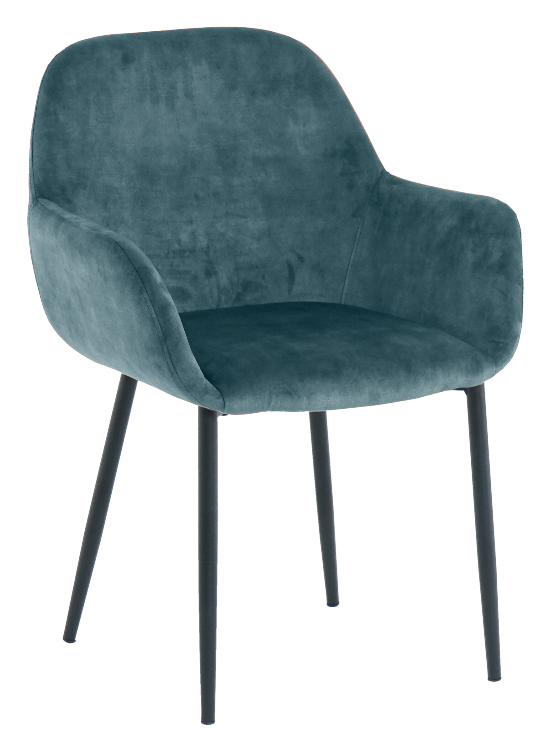 Artistiq Eetkamerstoel 'Linna' Velvet, kleur blauw