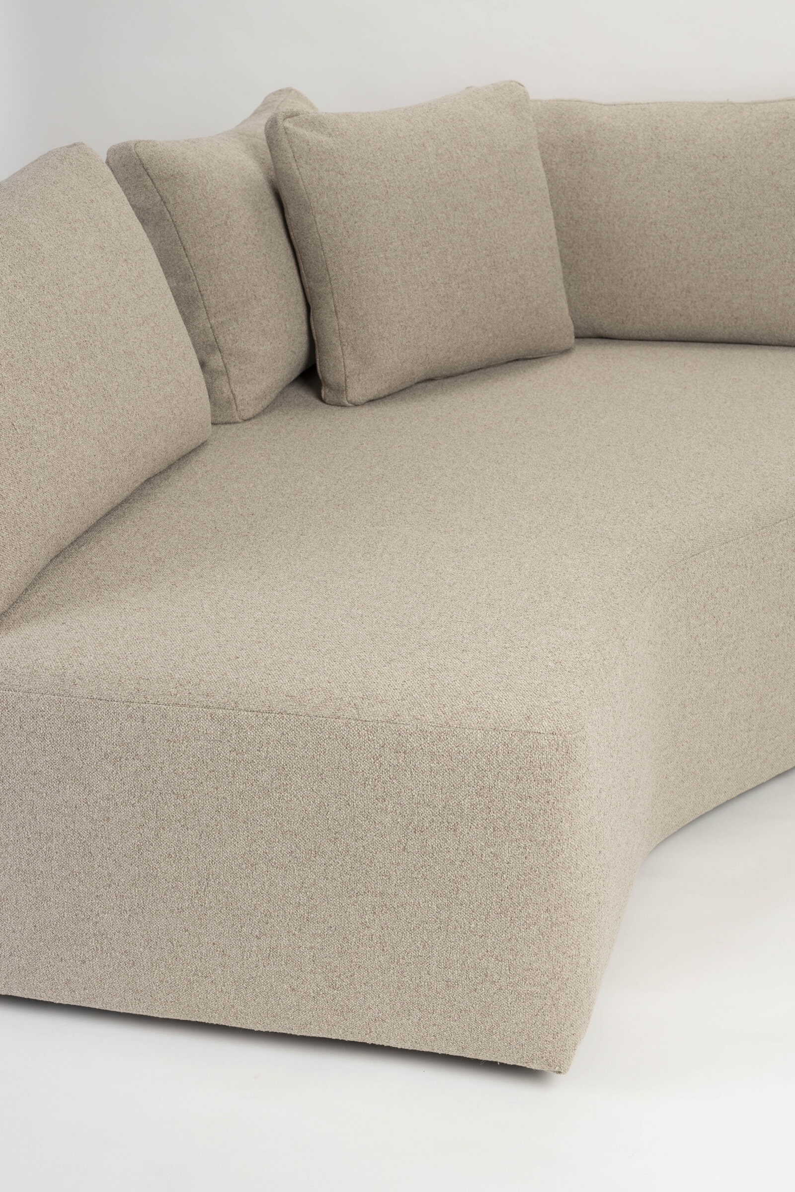 Zuiver Bank 'Prosper' Chaise Longue Element Links, kleur Cappuccino