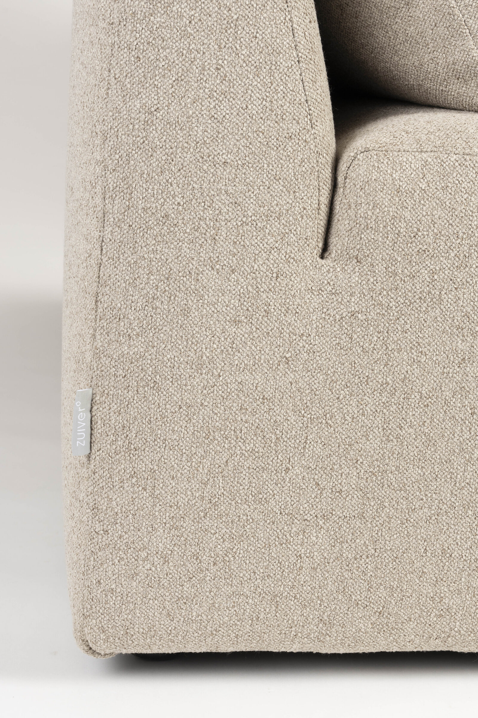 Zuiver Bank 'Prosper' Chaise Longue Element Links, kleur Cappuccino