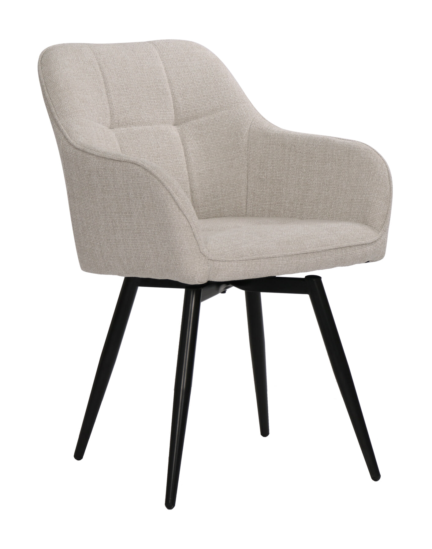 Artistiq Draaibare Eetkamerstoel Shontelle Structuurstof - Beige