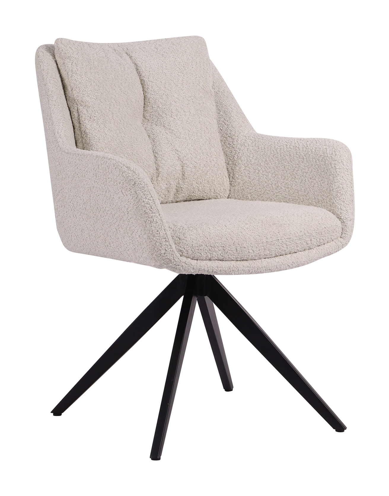 Artistiq Draaibare Eetkamerstoel 'Rocket' Bouclé