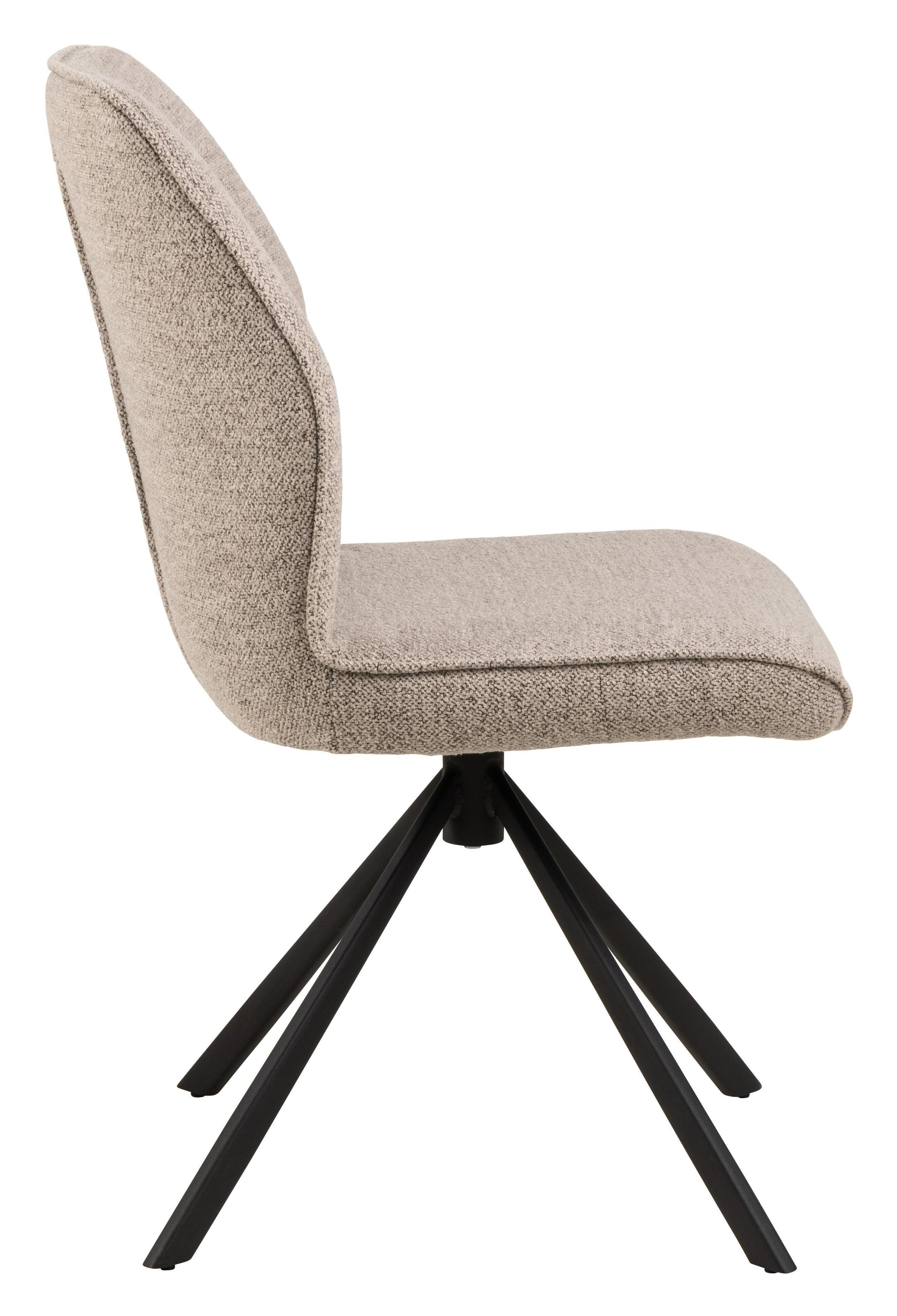 Bendt Draaibare Eetkamerstoel 'Chandler' Bouclé, kleur Beige