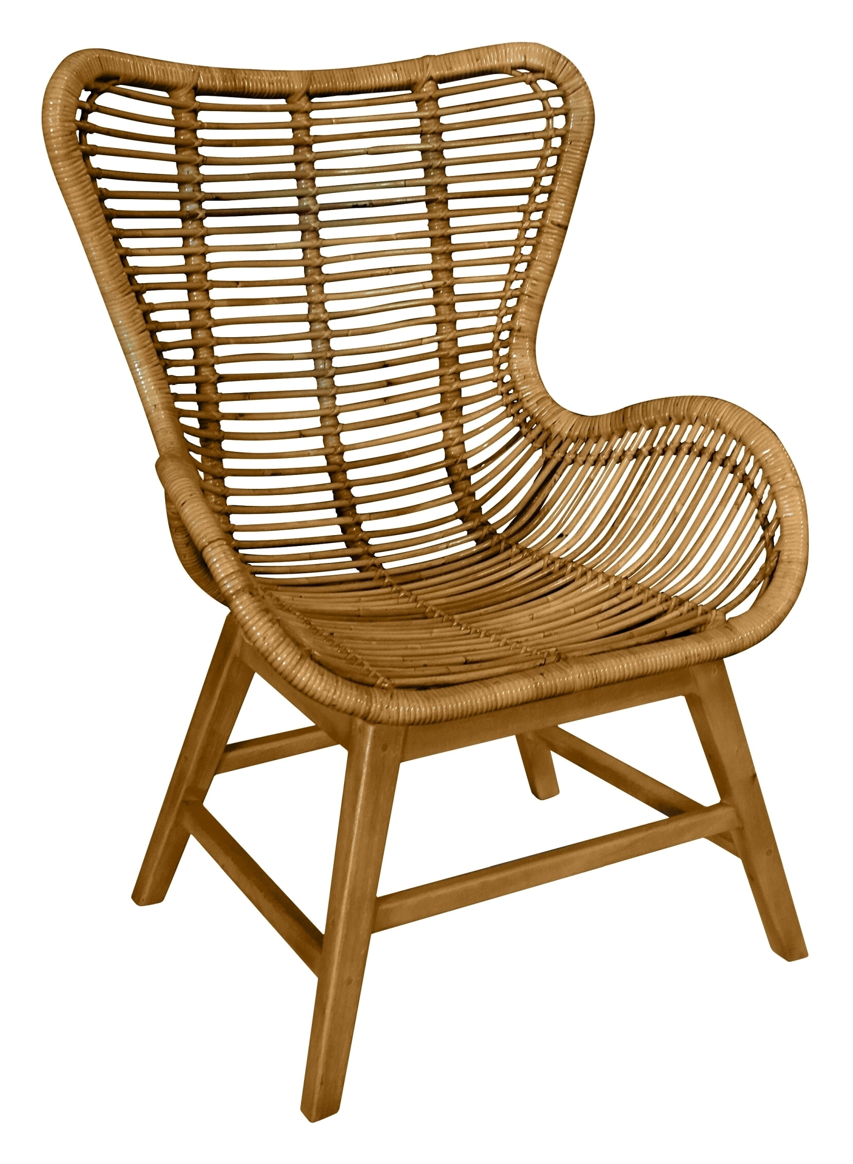 Tom Tailor Fauteuil 'Abdel' Teakhout en rotan