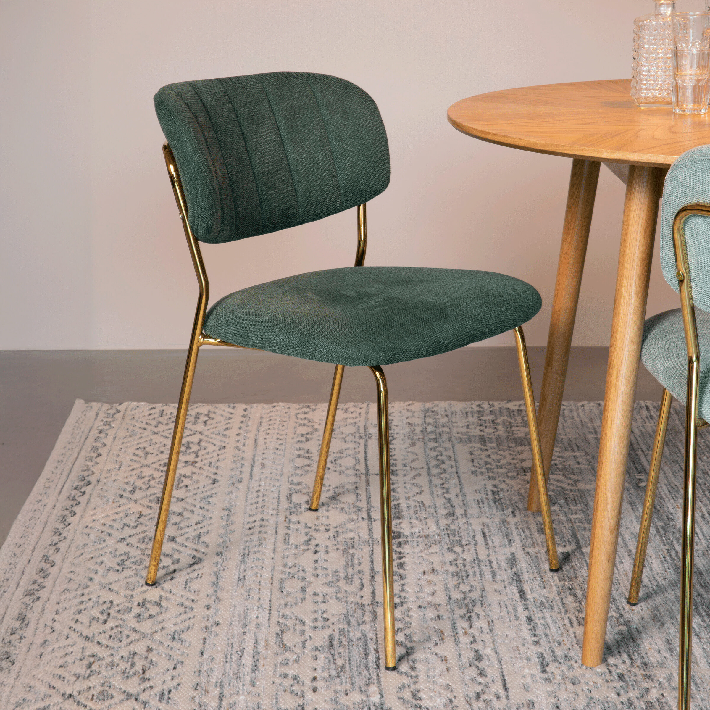 ZILT Eetkamerstoel 'Kolten' Goud