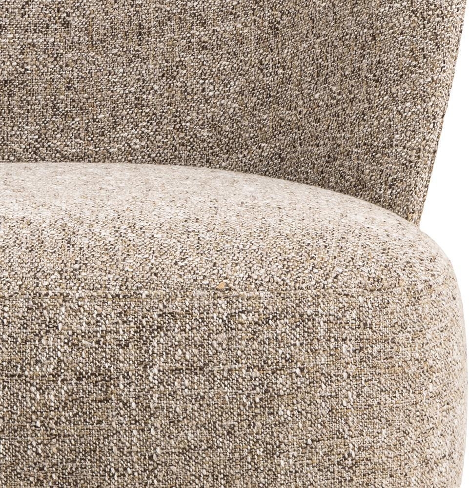 Bendt Fauteuil 'Napolean' Bouclé, kleur Mokka