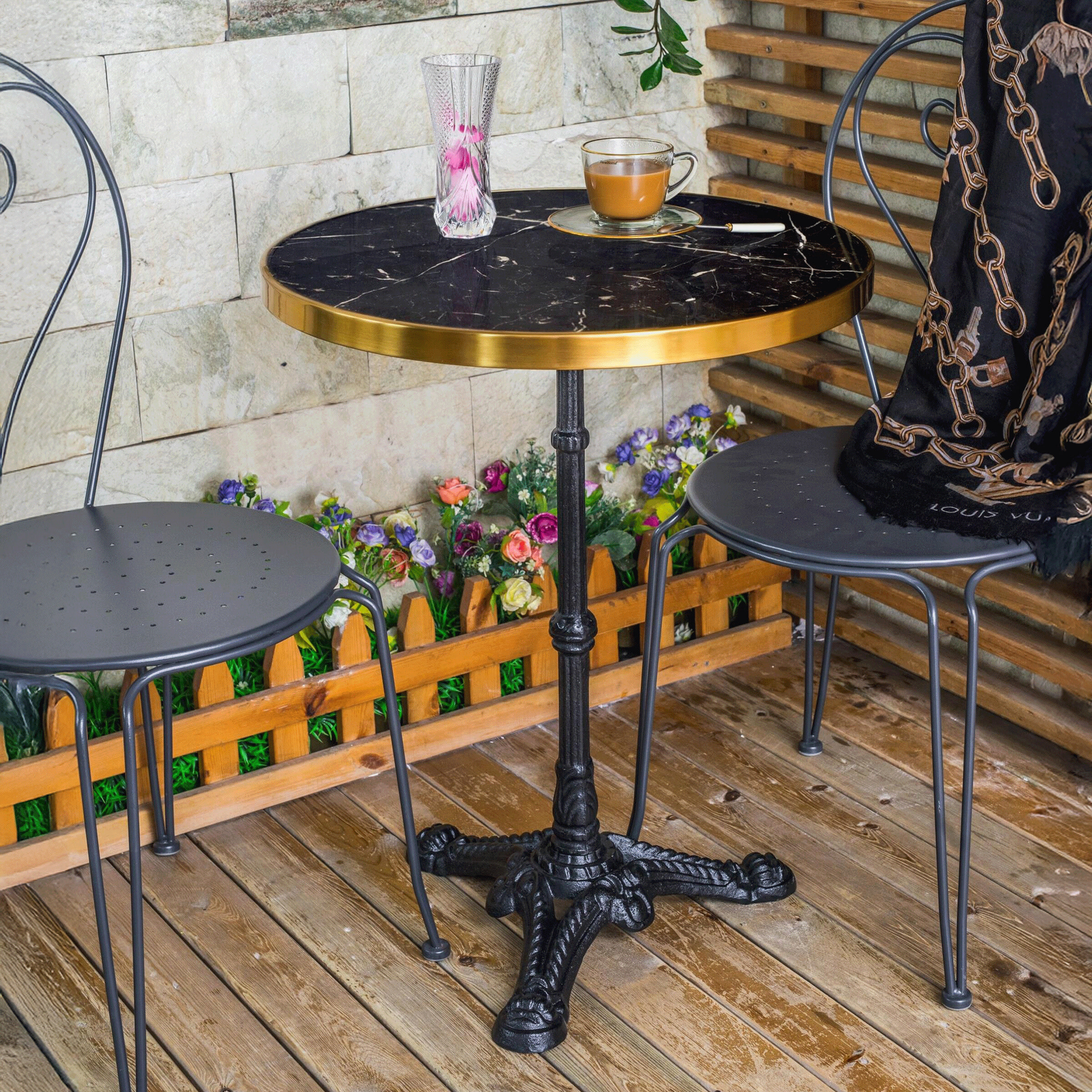 Artistiq Bistrotafel 'Kalman' Marmer, 57cm