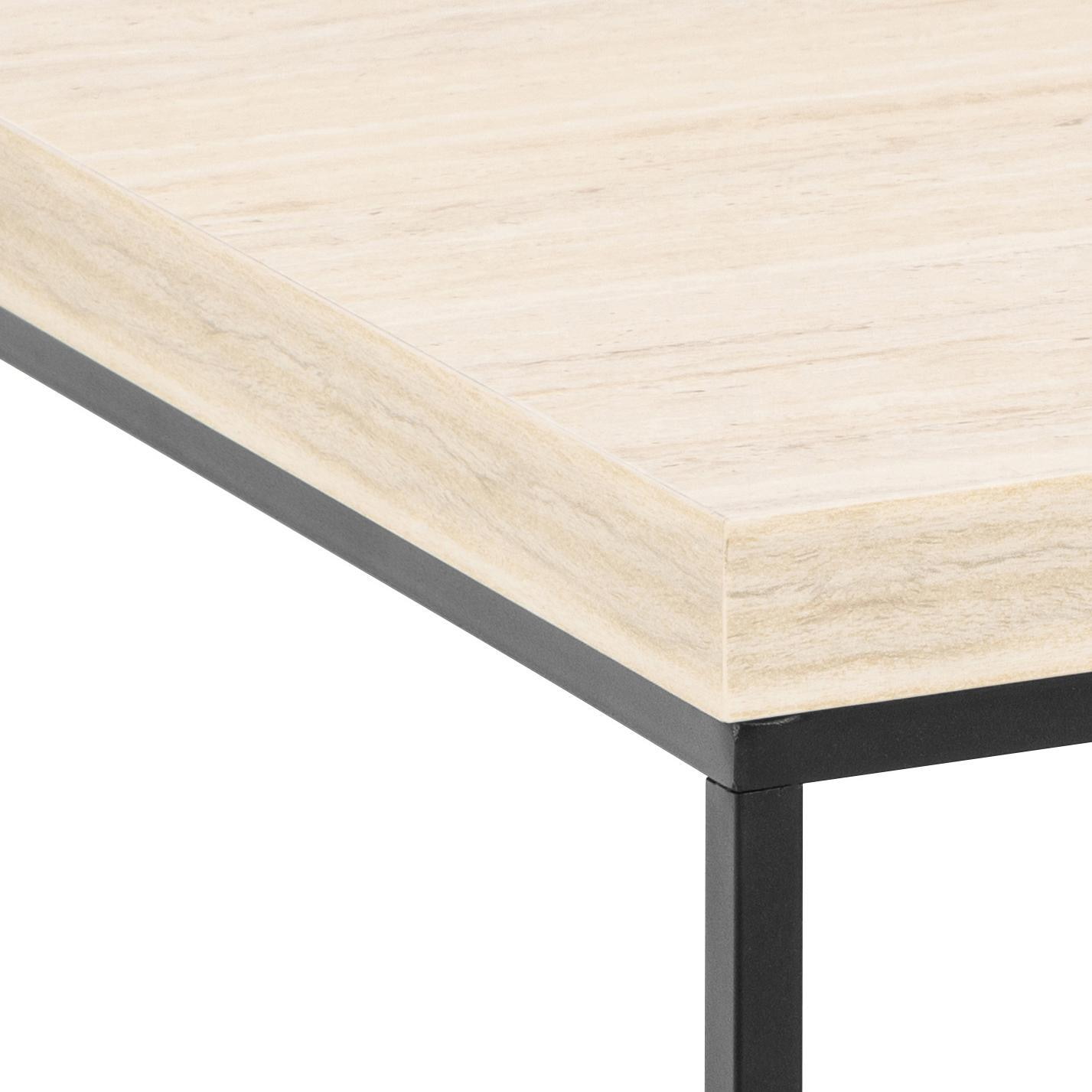 Bendt Vierkante Salontafel 'Maresa' Travertine-look, 60 x 60cm