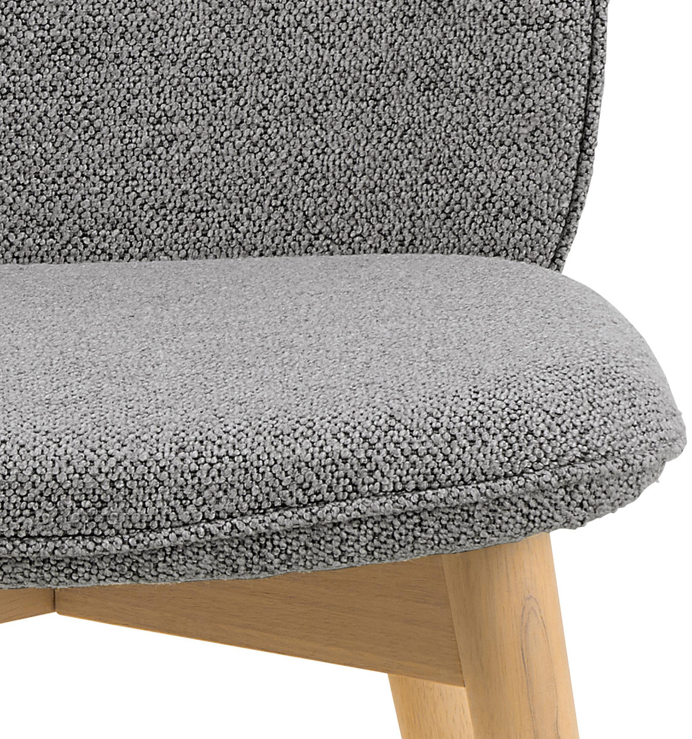 Bendt Eetkamerstoel 'Tijn' Bouclé, kleur Grijs