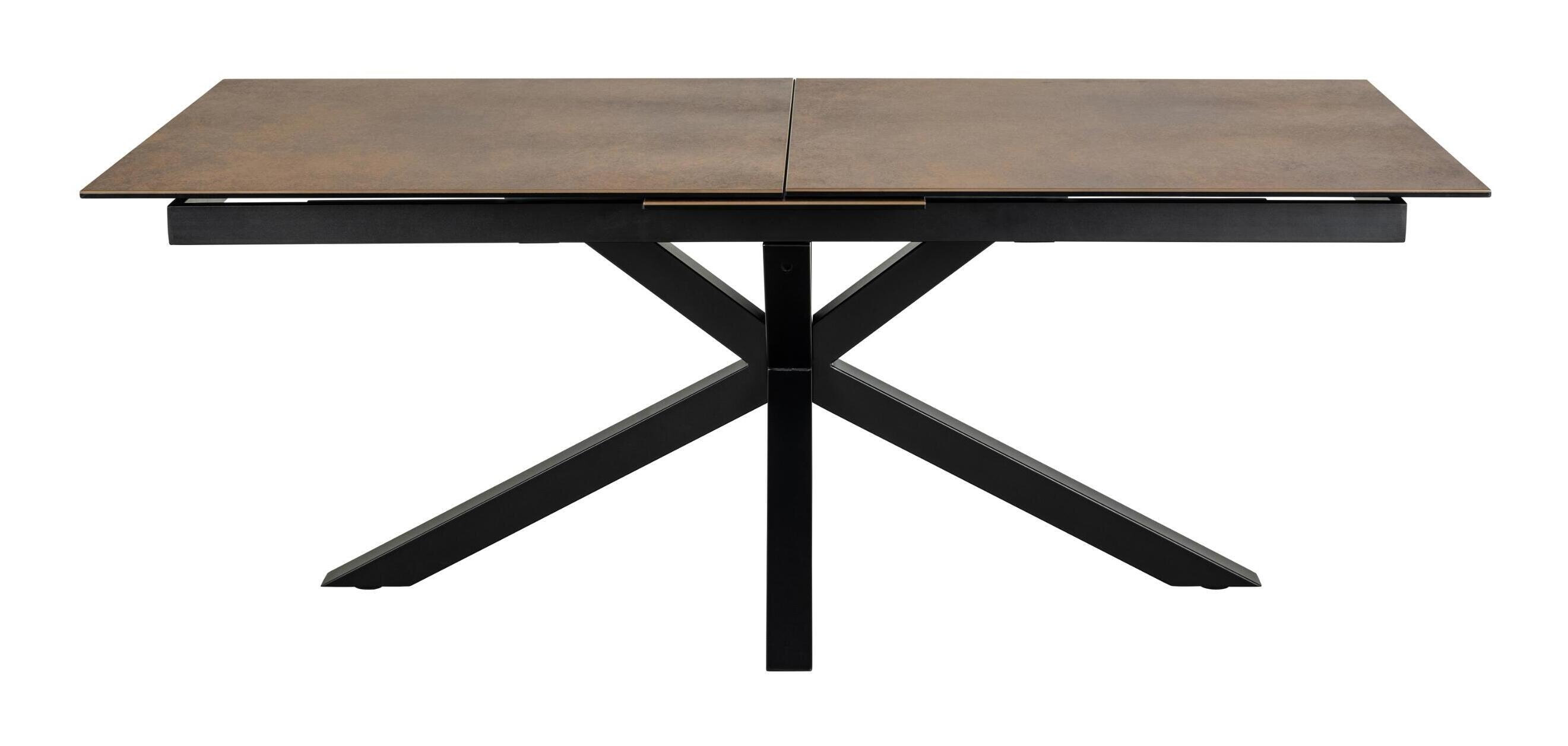 Bendt Uitschuifbare Eettafel 'Line' Keramiek, 200-240 x 100cm, kleur Bruin