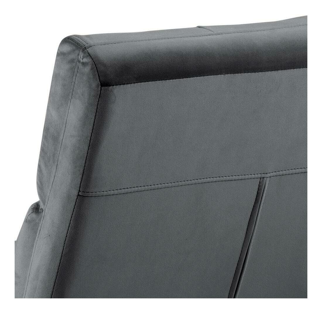 Bendt Fauteuil 'Kristian' Velvet, kleur Donkergrijs